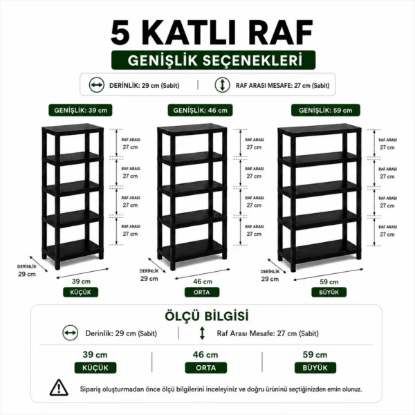 Rika Garden 5 Katlı Çok Amaçlı Düzenleme Rafı